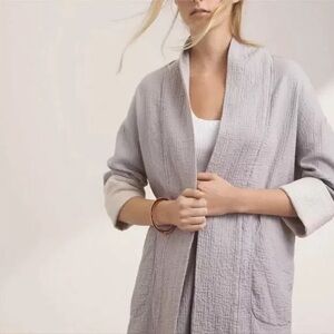Aritzia Wilfred Blazer Womens XS Lenglen Kimono Open Front Textured Cotton